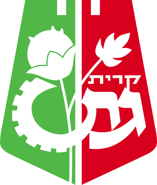 הלוגו של עיריית קרית גת . שיתוף פעולה עם אדרנלין כושר קרבי